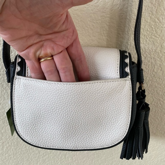Kate Spade Small Lietta Crossbody Bag Black and White - Picture 3 of 10